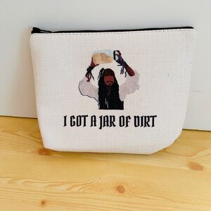 White Clutch with Captain Jack Sparrow Pirate Print
